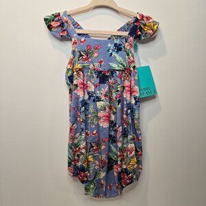 Posh Peanut Ruffled Strap Bubble Romper Size 2T